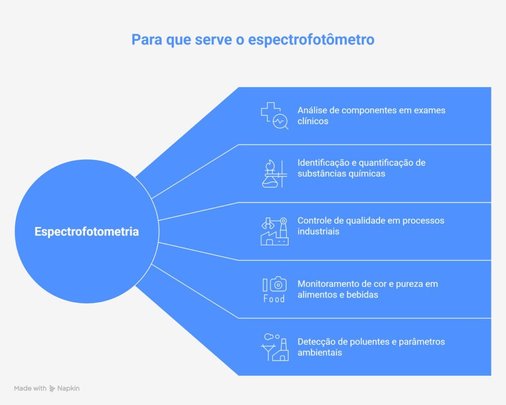 Para que serve espectrofotômetro